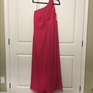 Watermelon colored Bridesmaids Dress